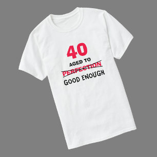Presentes de aniversário de 40 anos para a camisa