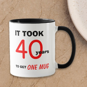 Presentes de aniversário de 40 anos para a caneca