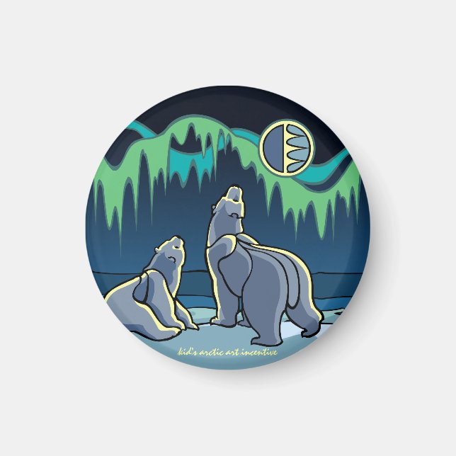 Presentes de Arte Polar da Imã de geladeira Artica (Frente)