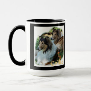 Presentes de Arte Rough Collie Canecas
