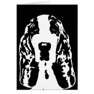 Presentes de Basset Hound - cartão