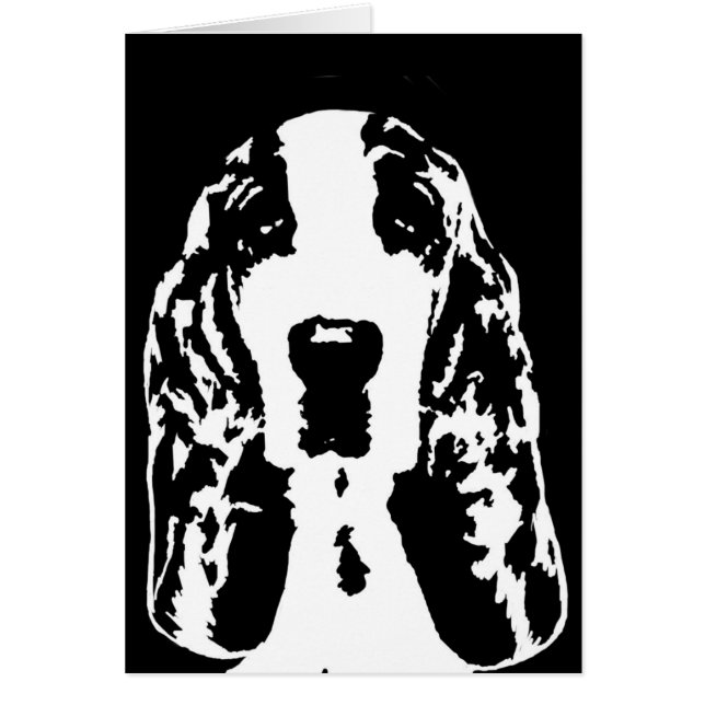 Presentes de Basset Hound - cartão (Frente)