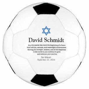 Presentes de bola de futebol do bar Mitzvah para r
