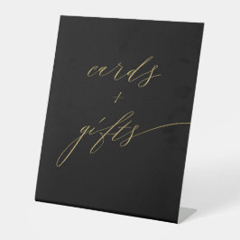 Presentes de Cartões Elegantes Dourados e Pretos M