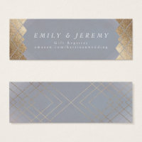 Presentes de Casamento Gatsby de Cinzas Geométrica