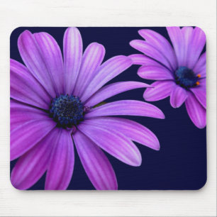 Presentes de Computador Mousepad Azul Flores