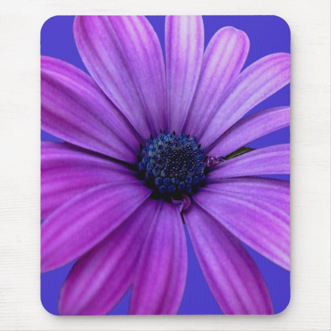 Presentes de Computador Mousepad Azul Flores (Frente)