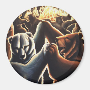 Presentes de dança da arte do urso da imã de