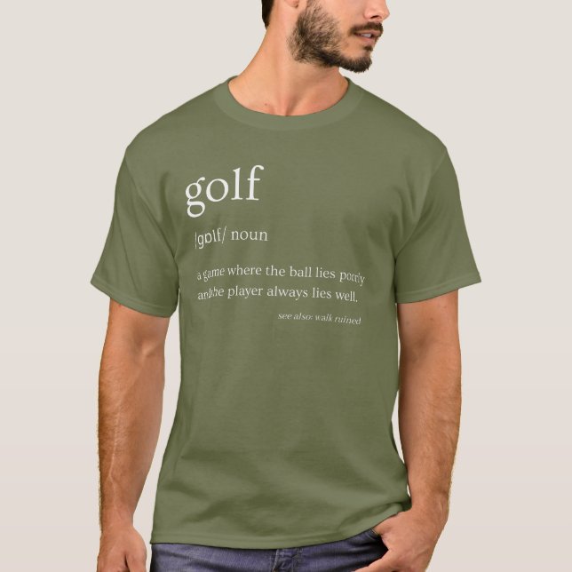 Presentes de Golfe para Homens, Camisa de Pai de G (Frente)