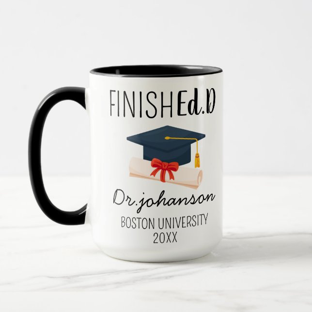 Presentes De Graduação Edd Para Ela Ele, Caneca ED (Esquerda)