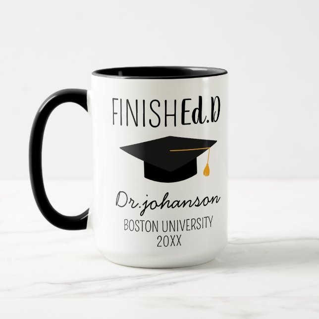 Presentes De Graduação Edd Para Ela Ele, Caneca ED (Esquerda)