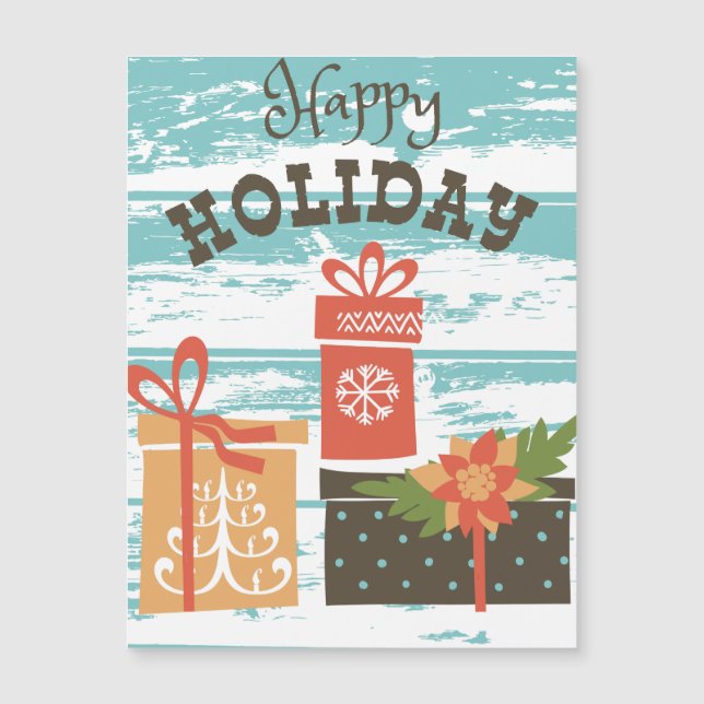 Presentes de Natal de Férias Felizes (Frente)