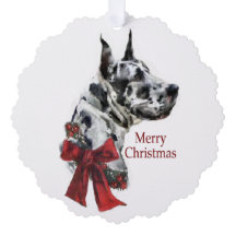 Presentes de Natal de Harlequin Great Dane