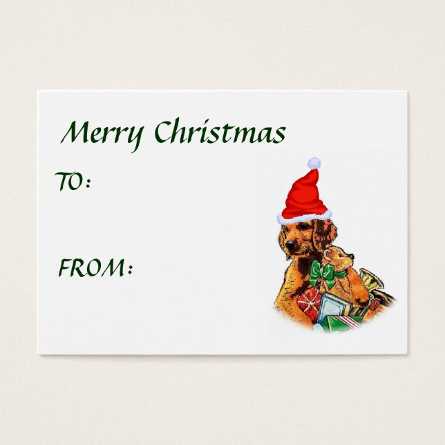 Presentes de Natal do Setter Irlandês (Frente)