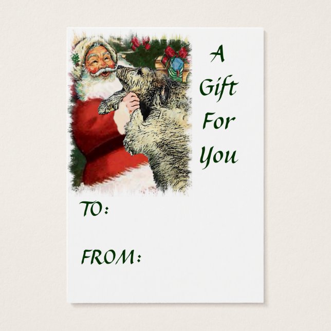 Presentes de Natal do Wolfhound Irlandês (Verso)