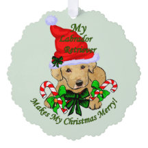 Presentes de Natal do Yellow Labrador Retriever