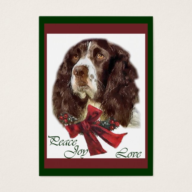 Presentes de Natal Ingleses do Springer Spaniel (Frente)