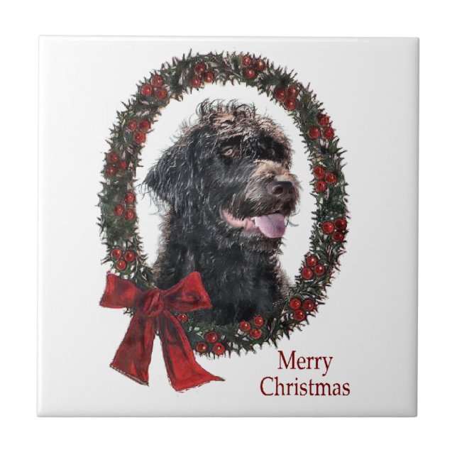 Presentes de Natal Labradoodle (Frente)