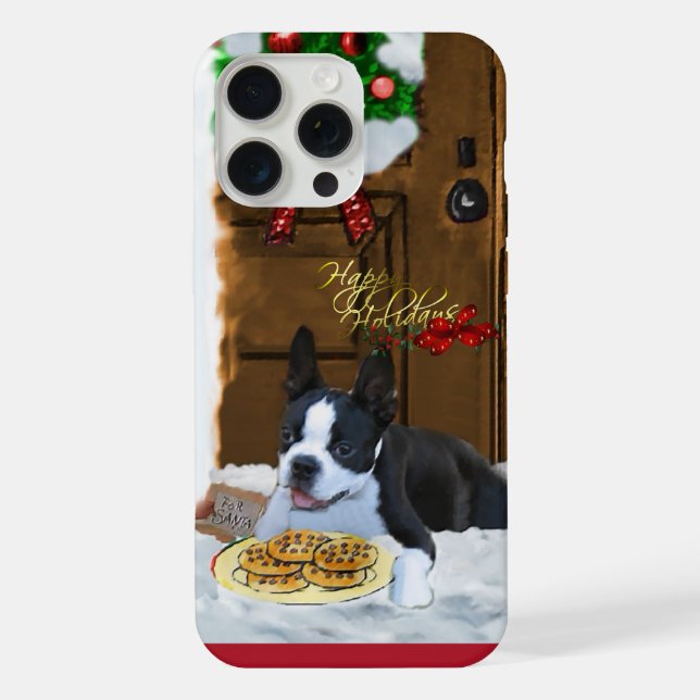 Presentes de Natal para Boston Terrier (Verso)