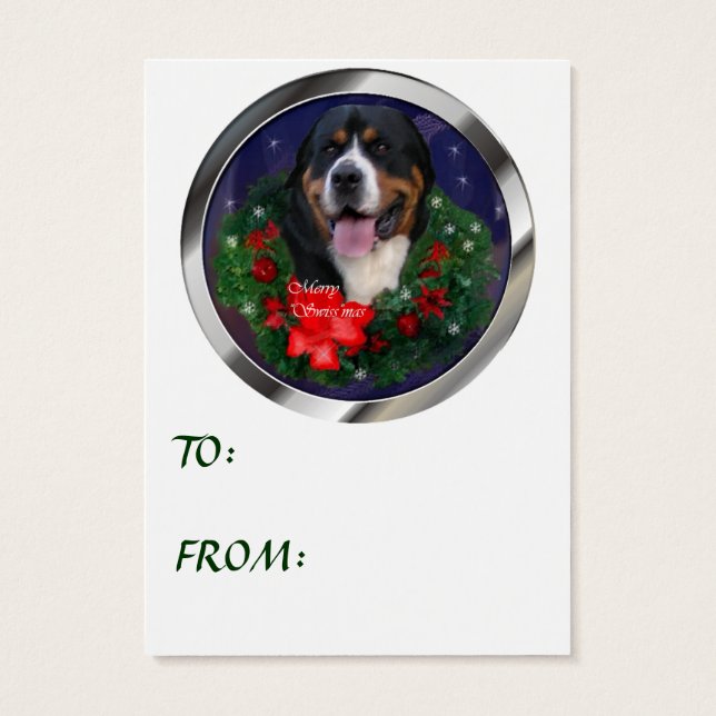 Presentes de Natal para Cachorro na Grande Suíça (Verso)