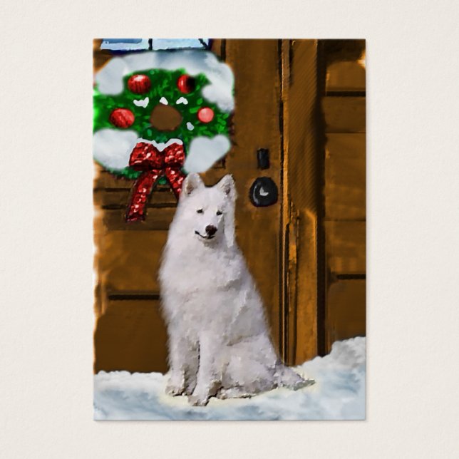 Presentes de Natal Samoyed (Frente)