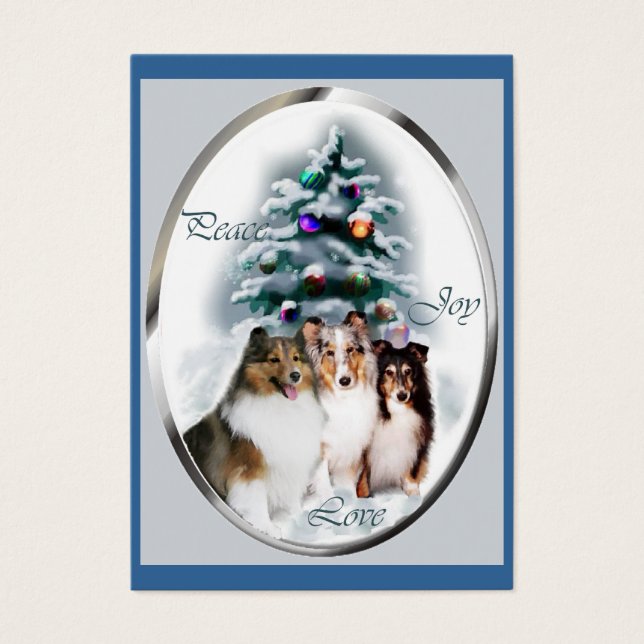 Presentes de Natal Shetland Sheepdog (Frente)