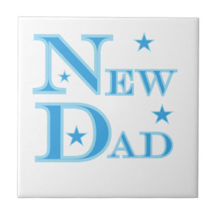Presentes de Novo papai de Texto Azul