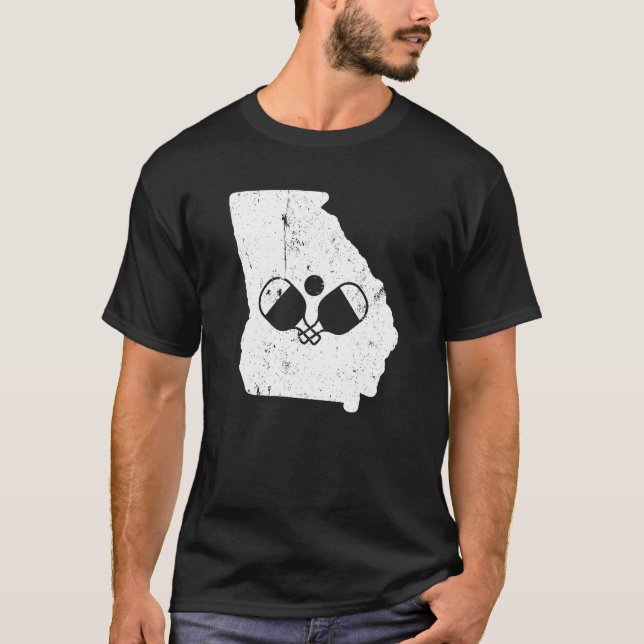 Presentes de Pickleball da camisa de Geórgia (Frente)
