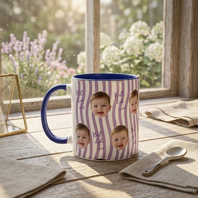 Presentes do Dia dos Pais Roxo Caneca de Café Melh (Criador carregado)
