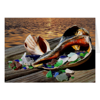 Presentes dos cartões do mar!