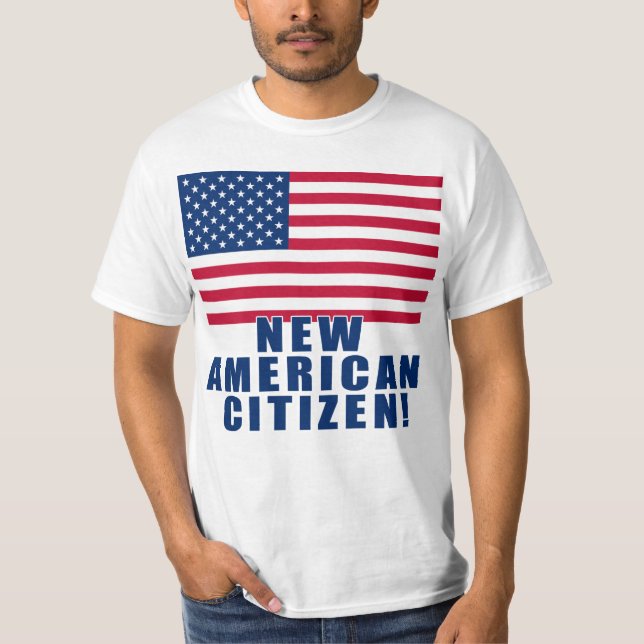 Presentes e camiseta americanos novos do cidadão (Frente)
