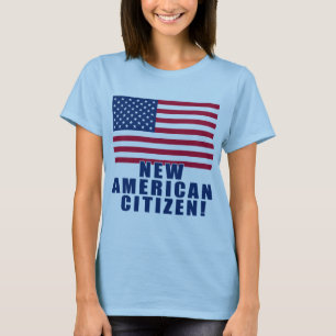 Presentes e camiseta americanos novos do cidadão