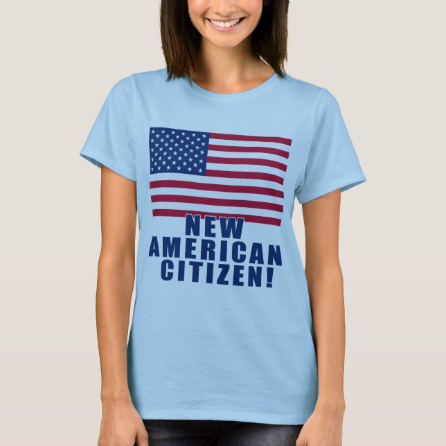 Presentes e camiseta americanos novos do cidadão (Frente)