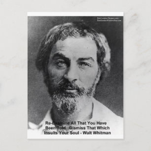 Presentes e Cartões com Citação de Walt Whitman "I