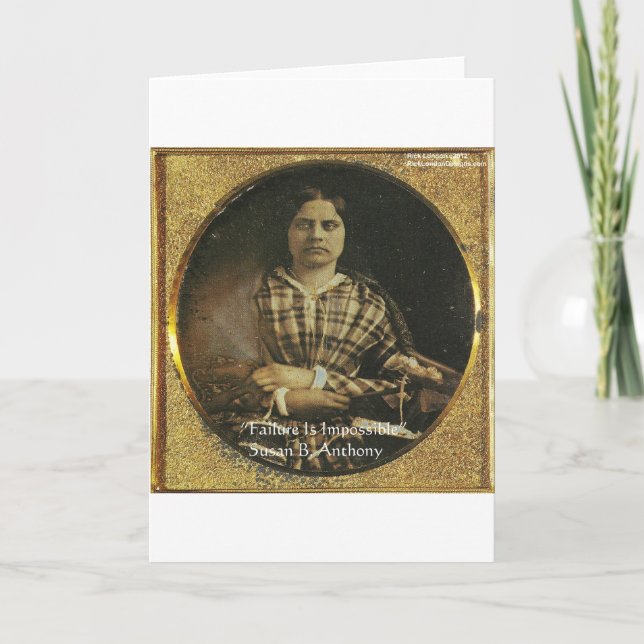Presentes e Cartões com Citações de Susan B Anthon (Frente)