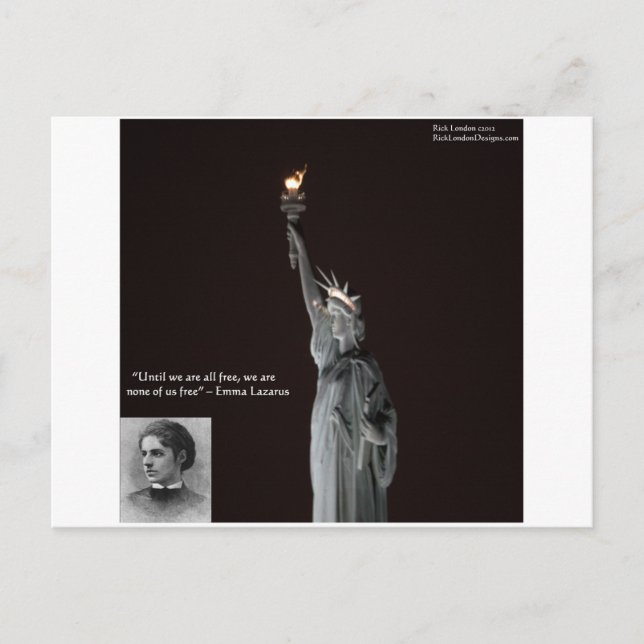 Presentes e Cartões Emma Lazarus e Estátua da Libe (Frente)