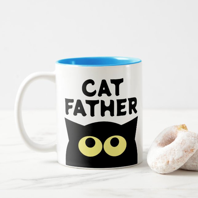 presentes engraçados de caneca de café para o pai (Com Donut)