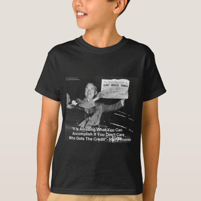 Presentes Engraçados Dewey Derrota Truman Camiseta (Frente)