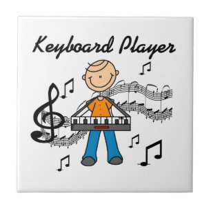 Presentes para Desenhista de Homem Tocando Teclado