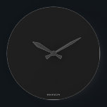 Presentes Personalizados Para O Relógio De Parede<br><div class="desc">Presentes personalizados para os homens - relógio grande preto na parede redonda com texto personalizável. Você pode criar seu próprio nome,  apenas adicionar seu nome ou qualquer outro texto. Presentes exclusivos para homens por aniversário,  Natal,  Dia de os pais ou qualquer outro dia... </div>