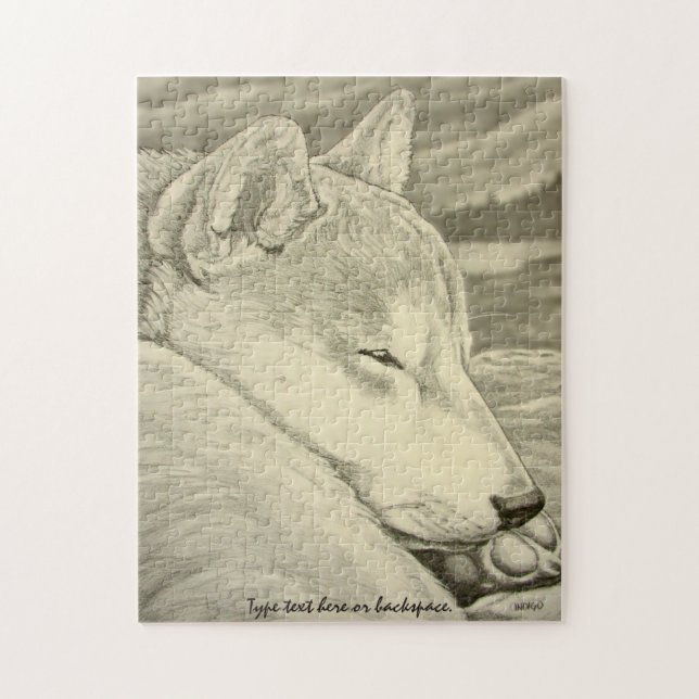 Presentes personalizados quebra-cabeça do cão de (Vertical)