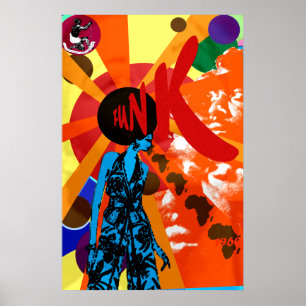 Presentes retros do estilo do poster vintage do