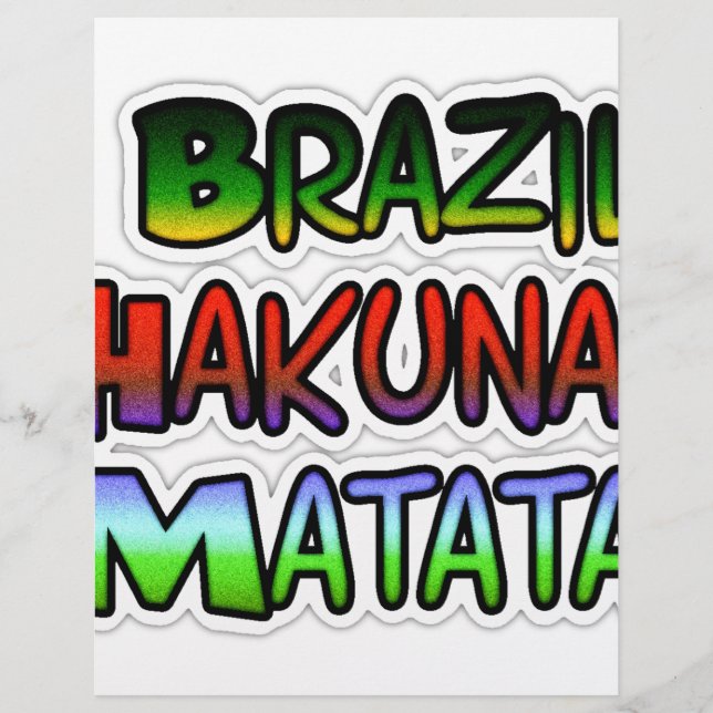 Presentes verdes do Brasil Hakuna Matata (Frente)