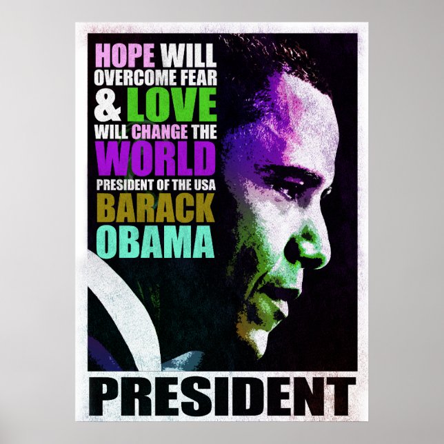 President Obama VIntage Poster (Frente)
