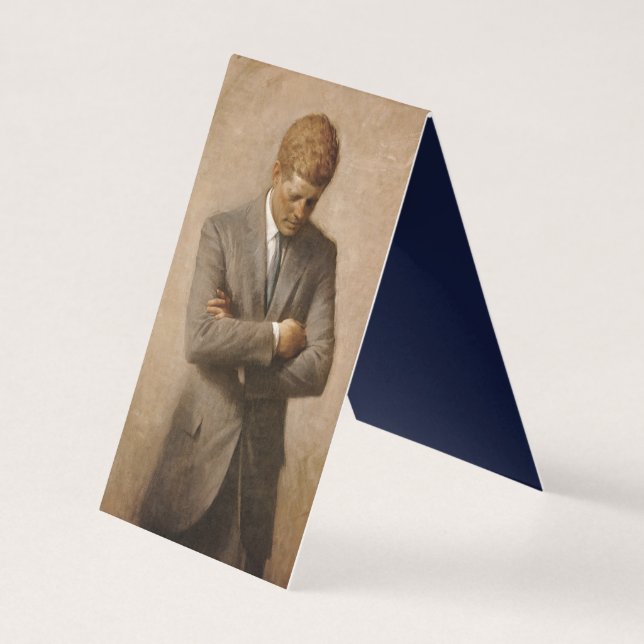 Presidente Americano John Kennedy Retrato Pintado (Frente)