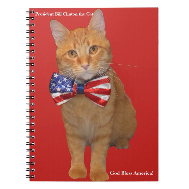 Presidente Bill Clinton o caderno espiral do gato! (Frente)