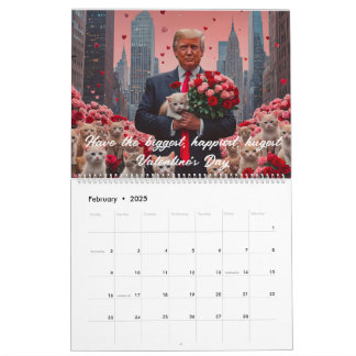 Presidente Donald J. Trump Calendário de 12 meses