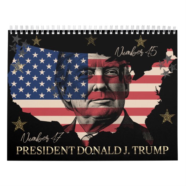 Presidente Donald J. Trump Número 47 Calendário (Capa)