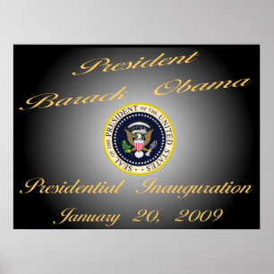 Presidente Obama Comemorativo 40"" poster x30