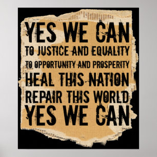 PRESIDENTE OBAMA-YES NÓS PODER POSTER